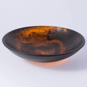 Tazón de Resina Hecho a Mano con Acabado Brillante, Aspecto Natural, Ligero, para Ensaladas, Frutas y Dulces - Product Image 1