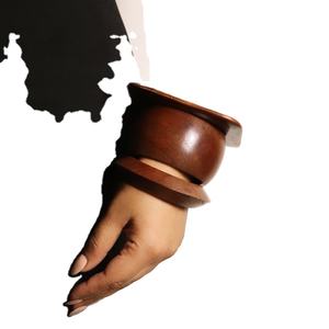 SMART Design Wooden Bangle and <b>Bracelet</b> Customized Size Wooden <b>Bracelets</b> Bangle Handmade Flower Wooden Bangle Cuff - Product Image 6