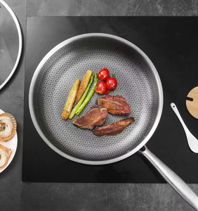High Performance Ceramic Saute Pan With Lid Eco Friendly <b>Nonstick</b> Coating Heavy Gauge Forged Aluminum - Product Image 6