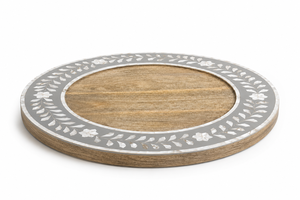 Luxury Handcrafted Wooden Resin Serving Tray with Elegant Artistic Finish for <b>Coffee</b> <b>Table</b> Dining Decor Kitchen Serving & Mode - Product Image 5