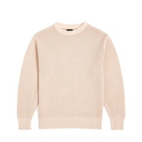 Pull en mélange de coton respirant pour homme, coupe moderne, confortable et chaud, tricot décontracté pour tous les jours, avec logo brodé sur le devant et doublure en laine.