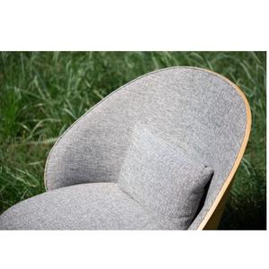 Fauteuil de salon OEM Prime Choice, vente en gros, assise confortable, type une place, dossier en contreplaqué, pieds en acier, chaise Eamy - Product Image 3