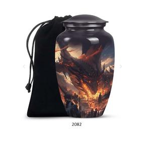 Urna Funeraria Grande de Aluminio Negro de Alta Calidad para Cenizas Humanas, Urna para Cenizas de Hombres y Mujeres - Product Image 5