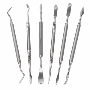 Lot de 6 outils de sculpture en cire à double extrémité en acier, ensemble de modelage et de sculpture de 5 pouces en acier inoxydable argenté pour la fabrication de bijoux ZETOMEDPRO - Product Image 1