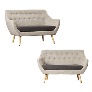 Ensemble de canapés longs minimalistes modernes de haute qualité coussins en tissu doux pour hôtels entrepôts villas indonésie prix de gros - Product Image 3