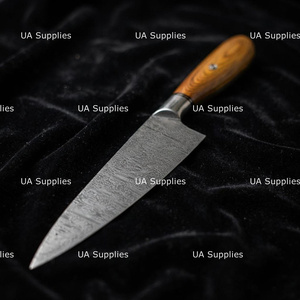Cuchillo de Cocina de Acero de Damasco Forjado a Mano de Excelente Calidad, Patrón de Escalera, Mango Ergonómico de Resina, Acabado de Alto Brillo - Product Image 6