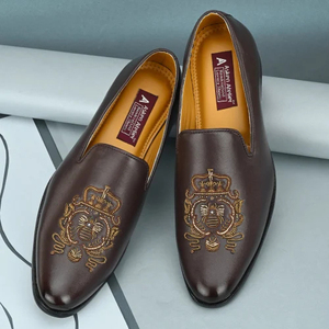 Lussuose scarpe <span class=keywords><strong>da</strong></span> uomo Asken Atelier <span class=keywords><strong>per</strong></span> matrimonio, scarpe <span class=keywords><strong>da</strong></span> cerimonia ricamate, comode e traspiranti - Product Image 1