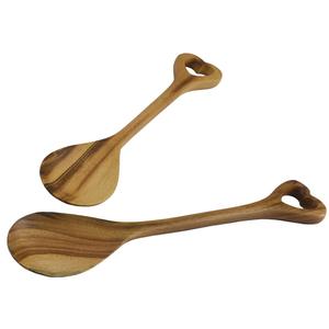 Cuillère à thé en bois naturel, légère, pour mesurer le café et le sucre, accessoire de cuisine - Product Image 3