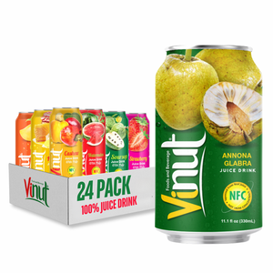 Bebida de Jugo de Annona Glabra VINUT 330ml, Fabricante Vietnamita, Bebida Sin Azúcar, Marca Privada, OEM/ODM Disponible - Product Image 1