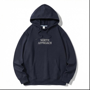 Sweat à capuche North Approach pour homme, coupe oversize, en molleton de coton, décontracté, avec poche avant, style automne - Product Image 1