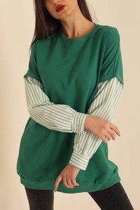 สเวตเชิ้ตลำลองคอกลมสำหรับผู้หญิงเสื้อสเวตเชิ้ตโลโก้ออกแบบได้ตามต้องการ - Product Image 2