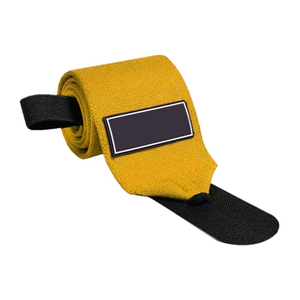 Bandes de poignet en caoutchouc naturel respirant et PVC sur mesure pour la musculation, protection professionnelle unisexe avec fermeture auto-agrippante - Product Image 3