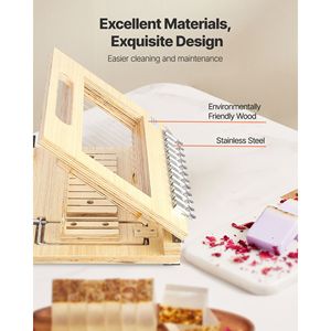 Taglierina di precisione da 1 pollice per sapone in barra, con telaio in legno e filo in acciaio, fili extra per il taglio di tubi - Product Image 4