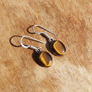 Pendientes de Estilo Vintage con Piedras Preciosas Naturales en Latón, Joyería Elegante para Oficina, Fiestas Nocturnas y Regalos, Precio de Exportación - Product Image 2