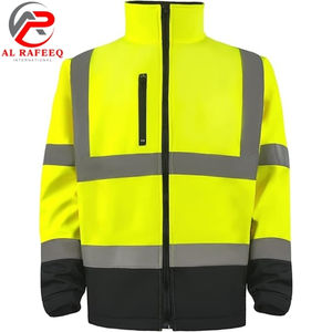 Chaqueta Softshell de Alta Visibilidad y Calidad Premium, Impermeable, de Poliéster, Ropa de Trabajo de Seguridad con Logotipo Personalizable 2026 para Hombre - Product Image 1