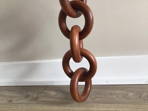 Collier en résine à maillons larges style vintage, mélange de couleurs, punk, ajouré, gros maillons ronds, longue chaîne en résine acrylique, art mural - Product Image 6