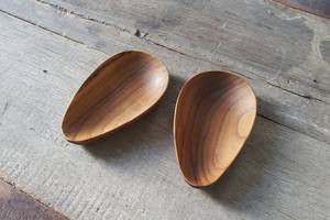 Plateau ovale en bois de 5 pouces, plateau décoratif en bois de teck, petit plateau en bois, plateau ovale en bois décoratif - Product Image 2