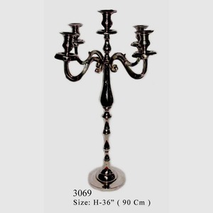 Centre de table de mariage haut de gamme en cristal, chandelier à 5 bras pour fête de fiançailles et événements romantiques - Product Image 4