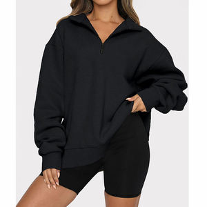 Nouveau sweat-shirt personnalisé pour femmes, à manches longues, zippé, surdimensionné, sweat-shirt pour femmes, pulls pour femmes - Product Image 2