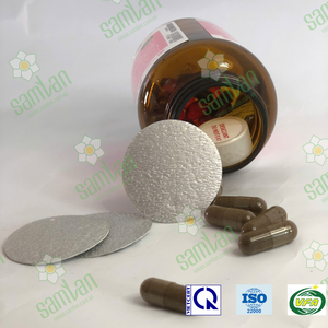 Film d'étanchéité en aluminium SAM LAN PS, facile à décoller, qualité alimentaire, feuille d'aluminium/matériau composite, scellage par induction thermique, deux fermetures de bouteilles - Product Image 4