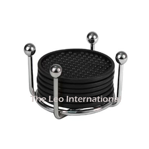 Juego de 4 Posavasos Redondos de Mármol con Acabado de Pizarra, Modernos, de Lujo, Ecológicos, Hechos a Mano, Accesorios para Bebidas de Mesa para Restaurantes - Product Image 5
