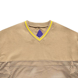 Custom V-Neck Sublimated Soccer Jersey Full Sleeve Mesh Breathable <b>Polyester</b> Adult Regular Fit Men's All Seasons Apparel - Product Image 3