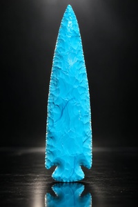 Vente en gros de pointes de flèche en pierre turquoise, faites à la main, en cristal, pierres précieuses, cadeau, objet de collection - Product Image 2