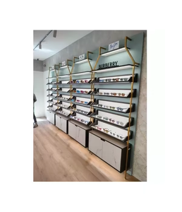 Premium Optical Showroom Interior Modern Elegant Spectacle Display Rack Wall Mounted Glasses Furniture LED Storage Unit - Product Image 4