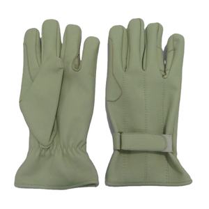 Gants de conduite en cuir de vachette vert clair, non doublés, respirants, avec poignées personnalisées, doux, confortables, unisexes - Product Image 1