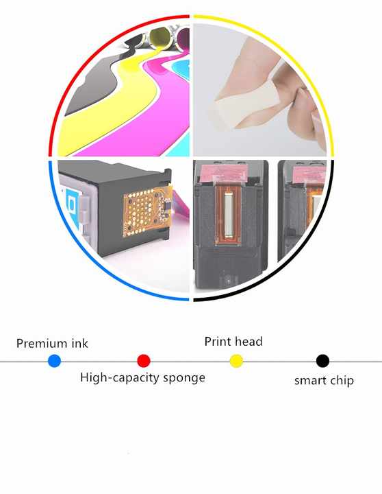 HS PG-40 PG40 PG 40 CL-41 CL41 CL 41 Premium Remanufactured Ink Cartridge 40XL 41XL for Canon Pixma MP160 MP190 IP 1800 Printer