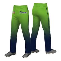 Celana Baseball Garis Samping Oranye Abu-Abu Tua Bahan Tebal Rajutan Ganda Tahan Gesekan Seragam Softball Atletik Celana Baseball