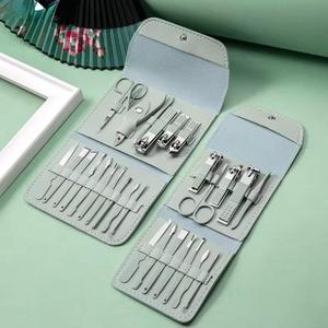 Classic 7 in 1 Nail <b>Kit</b> Stainless Steel <b>Manicure</b> Tools Single Spring Professional Portable Bag Set for Adults - Product Image 5