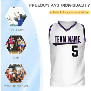 เสื้อบาสเก็ตบอลสั่งทำขายส่ง แบบสั้น ระบายอากาศได้ดี พิมพ์ลายแบบซับลิเมชั่น สายปรับได้ด้านหน้า สีและขนาดตามสั่ง สำหรับผู้ใหญ่ทุกเพศ - Product Image 6