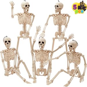 Set di 5 Scheletri Decorativi di Halloween da 16 Pollici, Completamente Articolati, Scheletri Appesi per Scienza Medica e Halloween - Product Image 2
