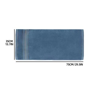 Serviette de toilette de luxe à séchage rapide en coton épais, très absorbante, pour salle de bain, vente en gros à bas prix, coton rayé - Product Image 6