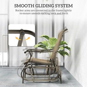 Sedia a Dondolo per Patio, Comoda Altalena, Arredo da Giardino - Product Image 5