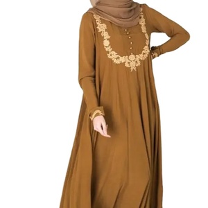 Vestido informal de manga larga para mujeres musulmanas, traje modesto personalizado de calidad prémium, nueva moda, venta al por mayor, ODM - Product Image 1