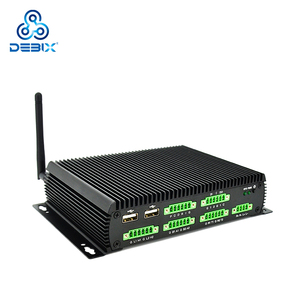 DEBIX imx8m Plus Mini caja integrada Sin ventilador Industrial Mini <span class=keywords><strong>Pc</strong></span> WiFi inspección industrial Mini caja integrada <span class=keywords><strong>PC</strong></span> con ranura PCIe - Product Image 1