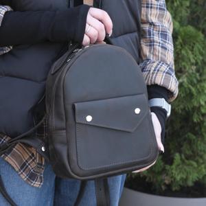 Mini Mochila de Cuero Genuino con Logotipo Personalizado Premium, Mochila Pequeña de Piel de Vaca para Mujer, Bolso de Viaje de Lujo para Dama LSBP-0124 - Product Image 2