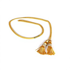 Cinturón de Borlas de Lujo para Sacerdote, con Cruz de Obispo, Multicolor, con Borlas Retorcidas y Anudadas, 100% Hilo Metálico, para Servidor de Altar - Product Image 6