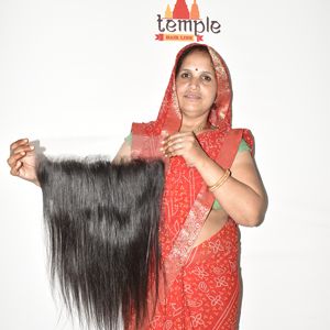 13*6 HD Frontal <b>Braiding</b> 100% Unprocessed Deep Wave Indian Temple Virgin Women Natural <b>Color</b> Black Vendors Human <b>Hair</b> Extensions - Product Image 5