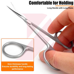 Ciseaux à cuticules en acier inoxydable de qualité supérieure, fabriqués au Pakistan, dernier modèle 2026, outil de soin des ongles de qualité professionnelle - Product Image 5