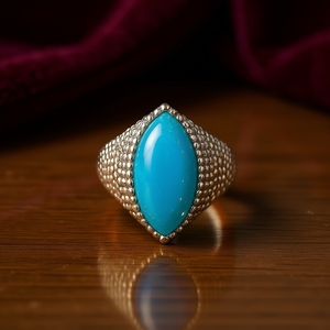 Aqua Chalcedony <b>Mens</b> <b>Ring</b> 7.9 Grams Fine Jewelry - Product Image 3