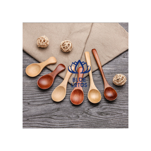 Wholesale Sustainable Vintage Plant Pattern <b>Wooden</b> Teaspoon 5.8 Inch Small Spoons Honey Jam Condiments Dishwasher Safe Kitchen - Product Image 6