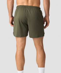 Men's Solid Mesh Shorts with Pockets Elastic Waistband 100% Polyester Quick Dry & Breathable High Street Style Athletic Shorts - Product Image 4