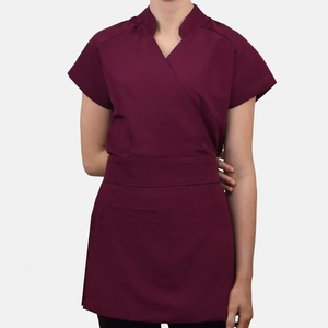 Uniformes Unisex Personalizados Estilo Túnica para Salón de Belleza, Camisa de Trabajo, 65% Poliéster, 35% Algodón, para Esteticistas y Clínicas Dentales - Product Image 3