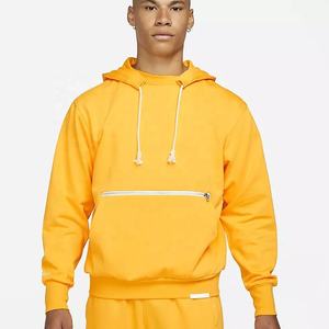 Pull à capuche avec poche à fermeture éclair sur le devant pour garçon, Logo imprimé personnalisé, nouvelle mode - Product Image 1