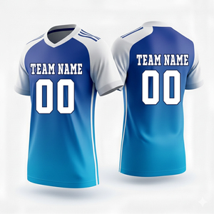 เสื้อฟุตบอลชายขายดีที่สุด พิมพ์ชื่อด้วยระบบดิจิทัลตามสั่ง โพลีเอสเตอร์ 100% แห้งเร็ว คุณภาพสูง ระบายอากาศได้ดี ชุดแบบซับลิเมชั่น - Product Image 1