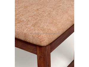 Premium Leather Ottoman Footrest Stool Modern <b>Foldable</b> Home Bar Designer Pouf Cushion Stool Minimalist Upholstered - Product Image 5