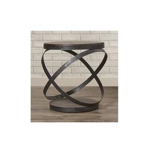 Mesa de diseño antiguo de hierro y madera de la mejor calidad, de forma redonda, para sala de estar, del fabricante en India. - Product Image 2